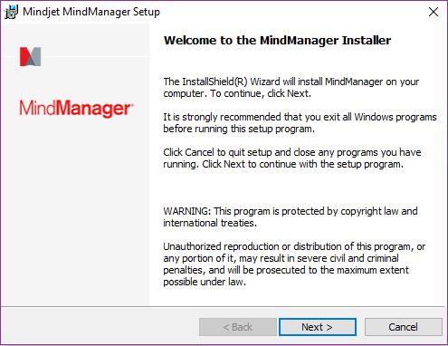2BInstalling the Application onto Your Computer These instructions are for correctly licensing and installing Mindjet Mind Manager 15 on