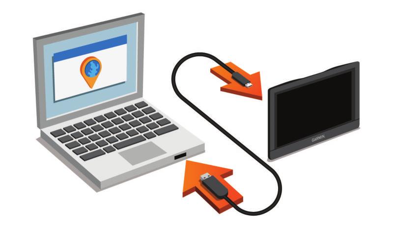Updating Maps and Software Using a Wi Fi Network NOTICE Map and software updates may require the device to download large files.