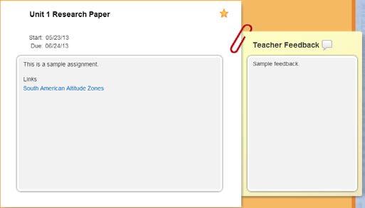 links. Students can view completed assignments in the Done tab.
