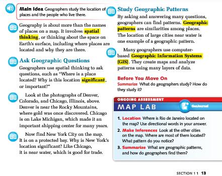 Student eedition Media Assets Modified Text English language learners and struggling readers can read a simplified version of the text. To view modified text, 1. Click in the upper right corner.
