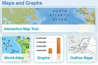 To open the Maps and Graphs Directory, click the World Atlas, Graphs, or Outline Maps button on the homepage.