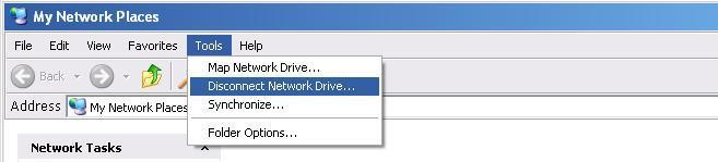 To solve this problem, please disconnect previous network drive