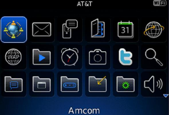 7. Click the Amcom icon on the device. The Registration screen displays. 8.