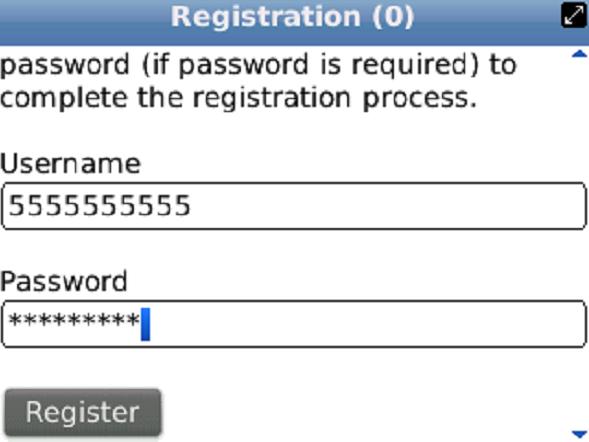 The password is included in the registration email received from Amcom Mobile