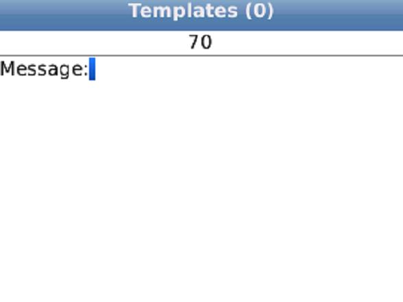 7. Choose the New Template menu option. The Templates screen displays. 8.