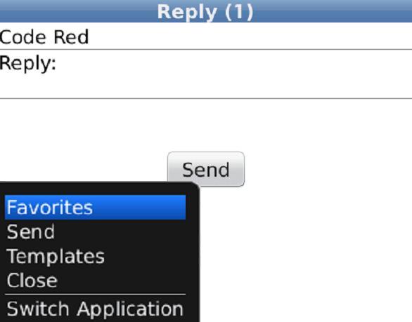 Choosing a Message Template for a Reply Message A message template can be used to reply to a message.
