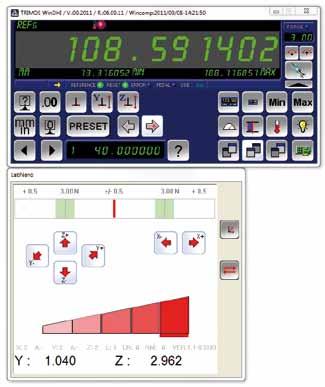TRIMOS HORIZONTAL MEASURING INSTRUMENTS LABCONCEPT Nano display / software TRIMOS WinDHI Nano Trimos Win DHI Nano is the exclusive measurement software of Trimos.
