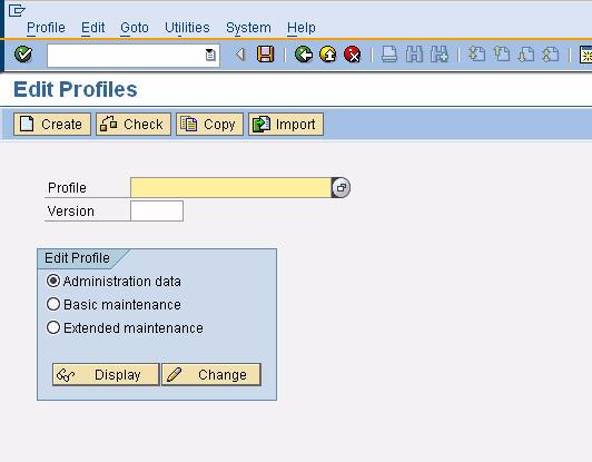 To enable scripting with transaction rz10: 1 From the SAP GUI interface, type rz10 in the Command field of