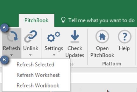 Show in Filings The PitchBook Plugin for Excel allows you to access the SEC filing for certain Public Company data after it is pulled in via a PitchBook