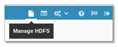 Hue has many useful features, many of which will be covered later in the course. For now, to access HDFS, click File Browser in the Hue menu bar.
