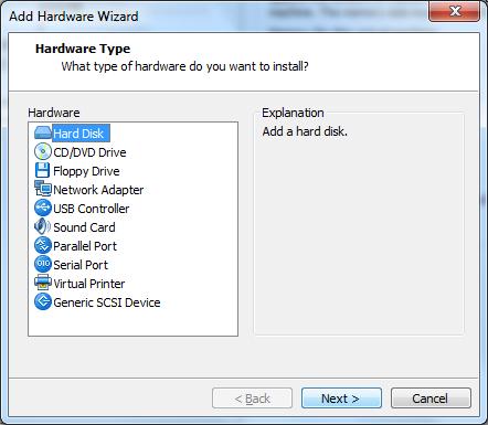 Select Use and existing virtual disk and click Disk 19.