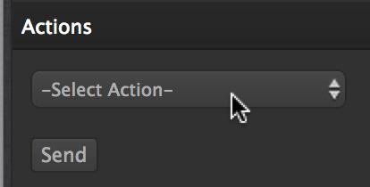 Actions Actions are used to trigger workflow automations with the chosen clip or clips. Select one or multiple clips from the media panel.