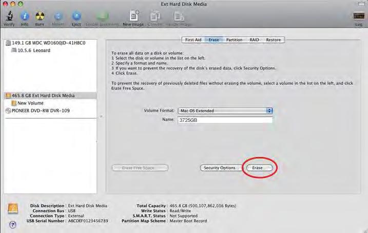 If HDD is pre-installed by our vendor, user can connect directly to Macintosh and start