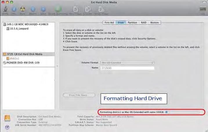 If formatting is done under Mac OS, the drive might not be recognized in Windows.