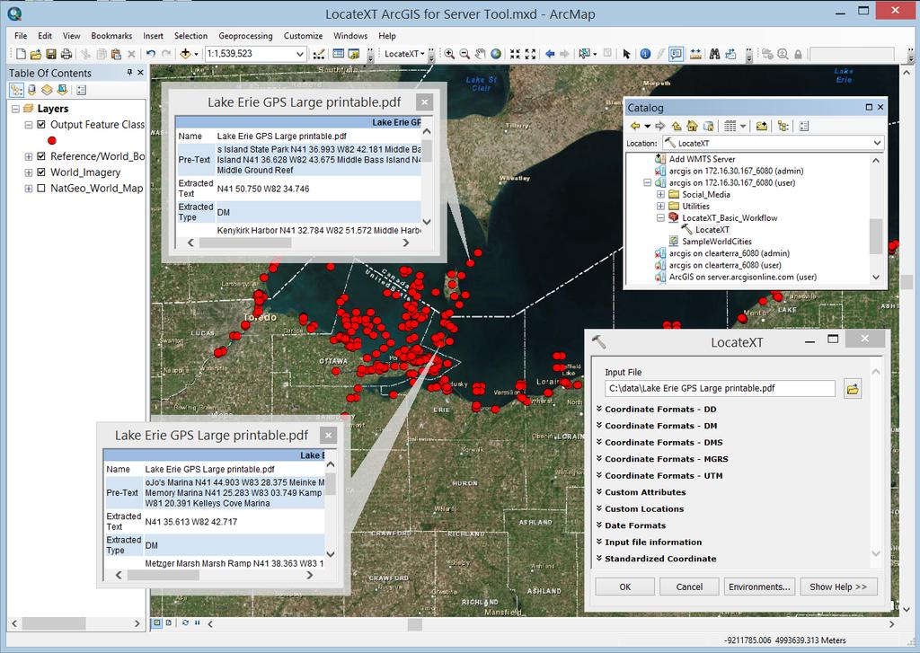 0.0 LocateXT ArcGIS for Server Tool used in ArcGIS