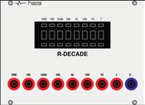 11. 19" BENCH RACKS WITH 19 MODULES AND CASSETTES 19" CASSETTE R-DECADE 8x decade switches with precision resistors in the ranges of 1Ω, 10Ω,