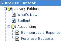 Finding Files Browse Content Tray Browsing content in Content Server is similar to looking for a paper document in your organization s file cabinets.