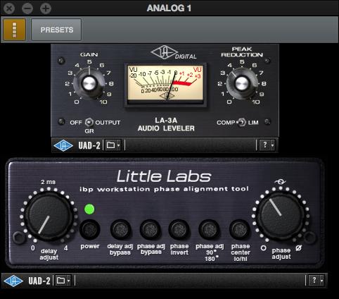 Channel Strips Channel Strips are where all UAD plug-ins within the four channel inserts are displayed and controlled within a single editor window.