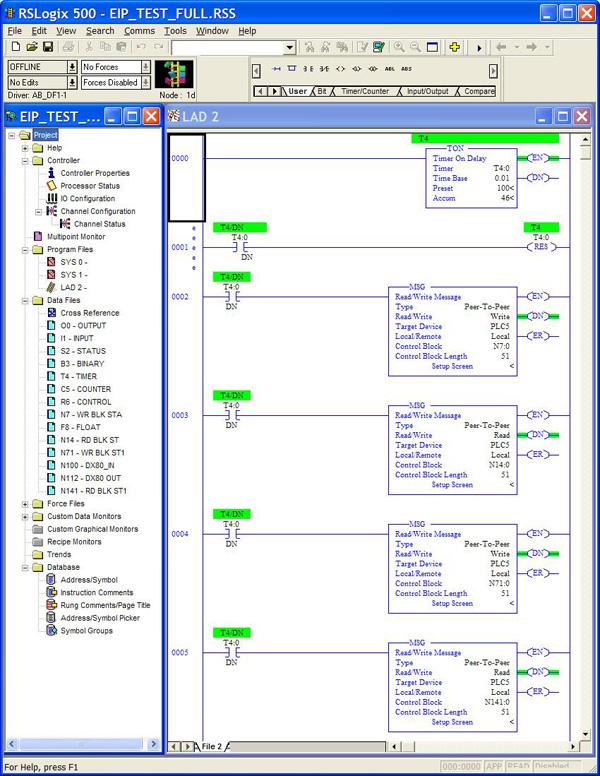 8 Host Controller Software Configuration The following screenshots are configuration examples for specific software that may be used on a host system. 8 SLC 5 and ControlLogix Configuration Figure 1.