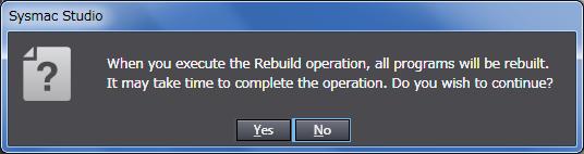 4 A confirmation dialog box is displayed.