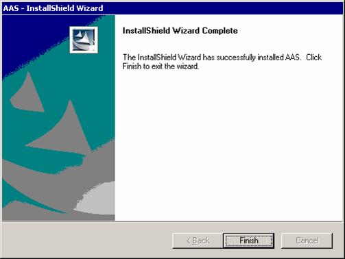 Chapter 2 Installing and Configuring Automated Administrator for Symposium Installing AAS Step 14 Click Finish. Figure 2-20 InstallShield Wizard Complete Step 15 If you are using ICM Release 5.