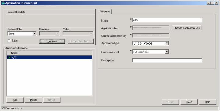 About Establishing Administration Connections Chapter 3 Configuring the ICM ConAPI Connection How to configure an application instance Step 1 From the ICM Configuration Manager, select Tools > List