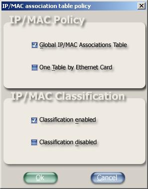 3.4 Configure IP/MAC association The user needs to select the global IP/MAC associations Table policy, one IP/Mac table for the entire gateway. Figure 24.