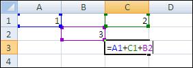 To perform a calculation that does follow the previously described order, use parenthesis to indicate the order in which your formula should be calculated.