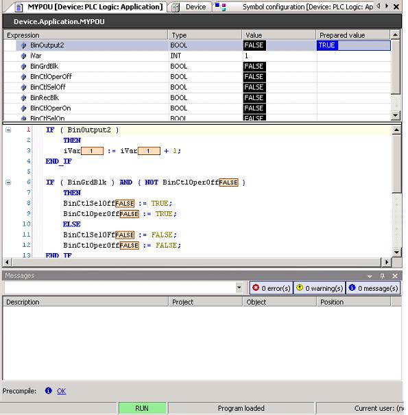 Station Automation COM600 3.4 1MRS756738 Monitoring_and_debugging.bmp Figure 3.3.6-1 Monitoring and debugging You can write or force values to Logic Processor variables.