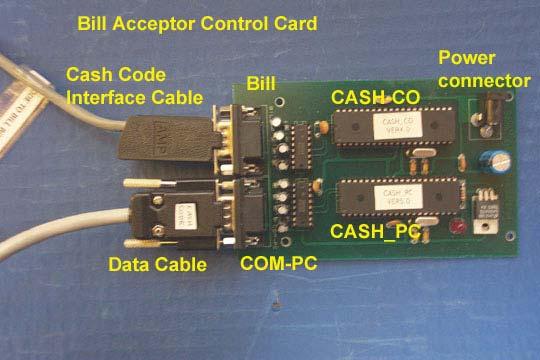 22 Connect the cash code interface cable to the bill acceptor control board (BILL) 23 Connect
