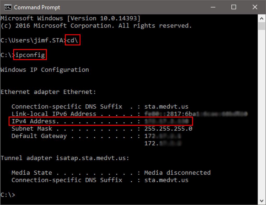 Figure 3-3 - Command Prompt Window Setting Viewing Preferences Once the connection between SoftCR Pro and MED-PC is made,
