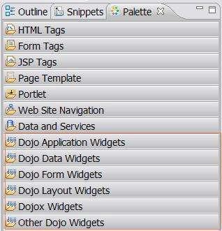 Developing the Dojo use-case in Portlet jsp Now that we have created the Portlet project we would develop the sample so that the Portlet jsp contains the dojo widgets. Open the Portlet jsp.