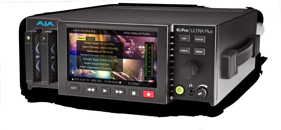 Chapter 2 Ki Pro Ultra Plus at a Glance Front Panel Controls Figure 1. Ki Pro Ultra Plus Operator Side Controls High Res.