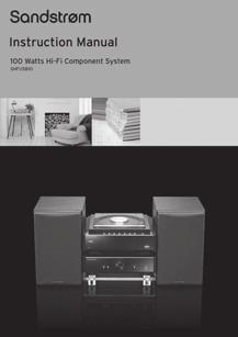 Congratulations on the purchase of your new Sandstrøm 100 Watts Hi-Fi Component System.