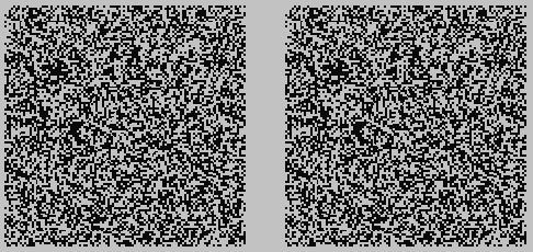 Random-dot stereograms. 3D object hidden in random images.