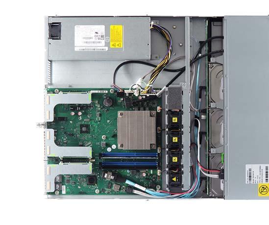 Appendix 16.1.3 Server interior Figure 216: Interior (example 3.5-inch HDDs and standard power supply) Pos.