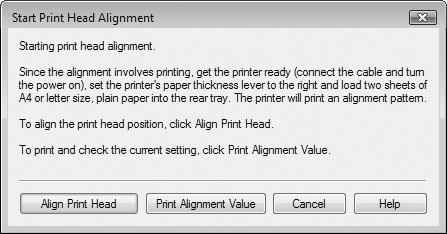 Manual Print Head Alignment If the results of Automatic Print Head Alignment are not satisfactory, follow the procedure below to perform Manual Print Head Alignment to precisely align the Print Head.