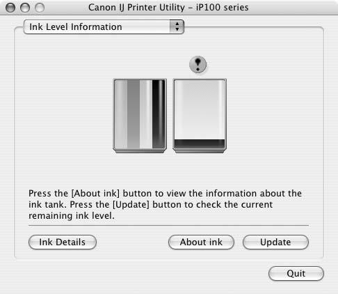 With the Computer Screen You can confirm the status of each ink tank on the printer status monitor (Windows) and Canon IJ Printer Utility (Macintosh).