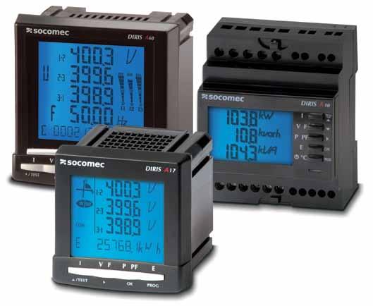 DIRIS A A comprehensive range of solutions for efficient management of your electrical networks gamme 328 A A range of formats, increased capacities, software to make it more user-friendly, and,