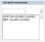 DLm Administration The field in the Scratch Synonyms section under Global options let you include whatever names your installation uses to request scratch tape mounts.