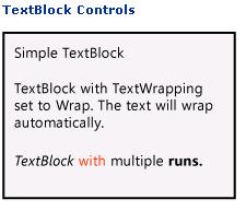 CHƯƠNG IV: CONTROL VÀ USER CONTROL TRONG SILVERLIGHT 1.24 TextBlock o Mô tả TextBlock hiển thị nội dung văn bản. bạn có thể gán các nội dung của một TextBlock bằng cách sử dụng nguồn text.