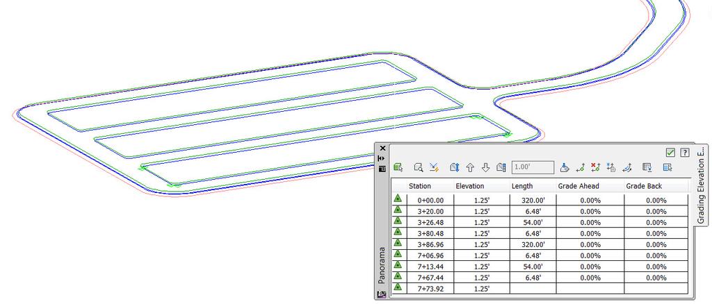 3D POLYLINES EXAMPLE OF THE 3D POLYLINES ELEVATIONS SET TO THE DEPTH OF THE MATERIAL SECTION Note: Do not worry about grade breaks.
