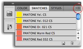 How to import and access a color palette: Adobe Photoshop CS2, CS3, CS4, CS5 & CS6: 1.