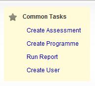4 Creating a programme A programme is a combination of learning material (reference, learning [interactive], case study) and assessments You can create a new programme by going into the dropdown Menu