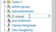 SharePoint AD Administration 1.0 User Guide Page 42 6.2.3 Rename a Group a. Select the group that you want to rename and click Rename on the Actions menu.