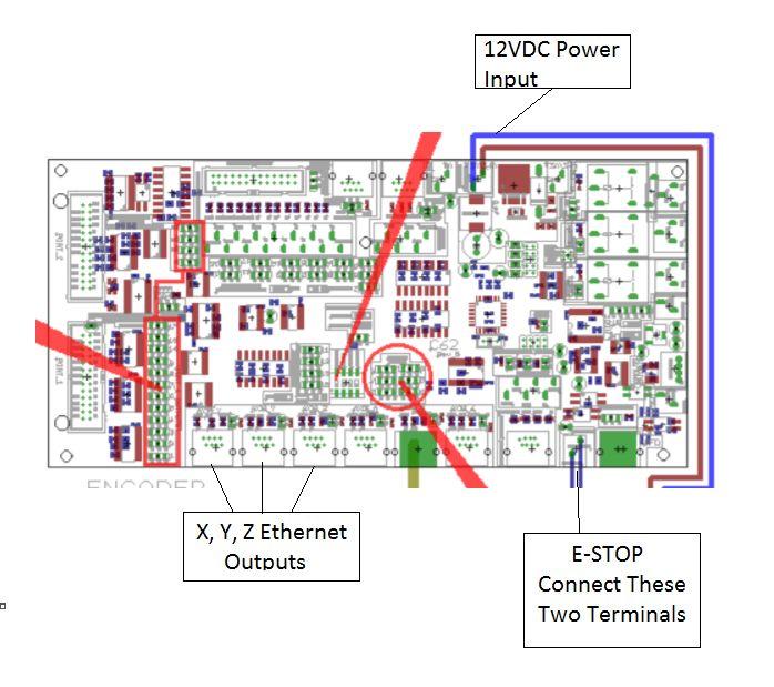 Next you can connect your 12VDC power supply into the C62 board via the connections at the top of the board.