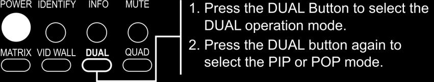 Press up/down arrow to select the PIP window size (l) Press the left/right arrow to select the PIP window position (m) Press the OK button to swap