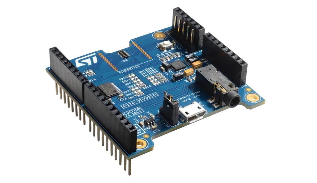 Boards included in the kit STLCR01V1 SensorTile component board features Sensortile Cradle board with SensorTile footprint (solderable) STBC08PMR 800 ma standalone linear Li-Ion battery charger