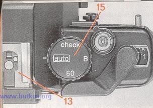 Remember to return the dial (1) to the zero position following exposure-compensated shots.