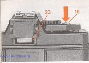With slow shutter speeds the removal of pressure from the shutter release does not affect the exposure procedure.